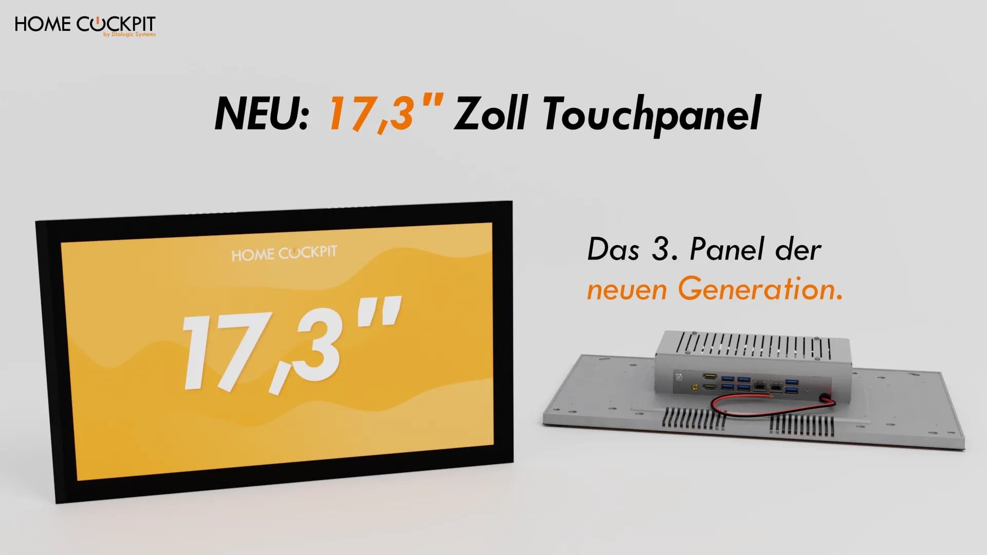 NEU: 17,3 Zoll Touchpanel aus dem Hause HomeCockpit